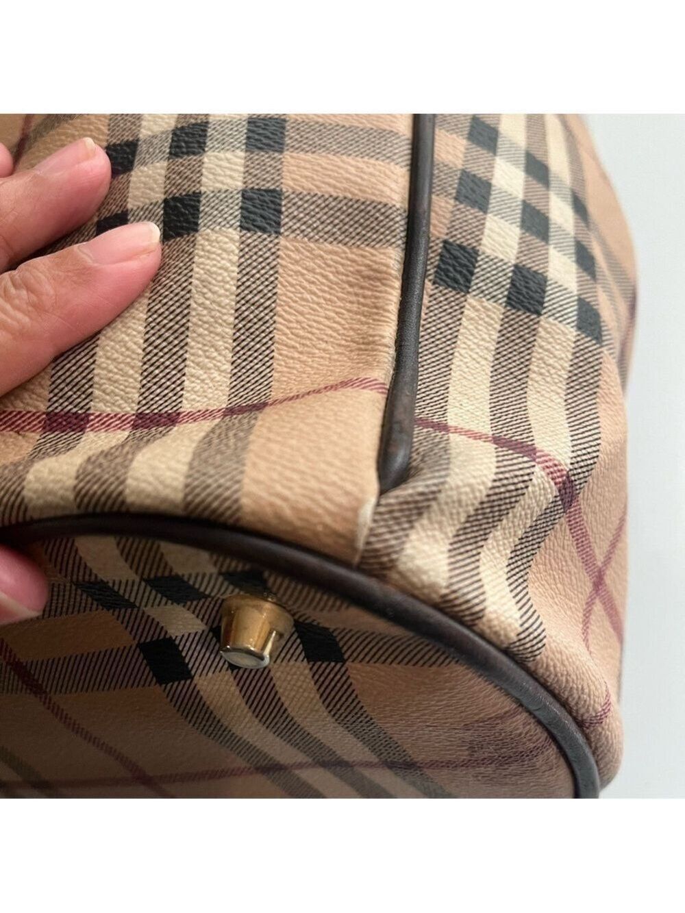 BURBERRY HAYMARKET CHECK HOBO - Picture 8 of 16